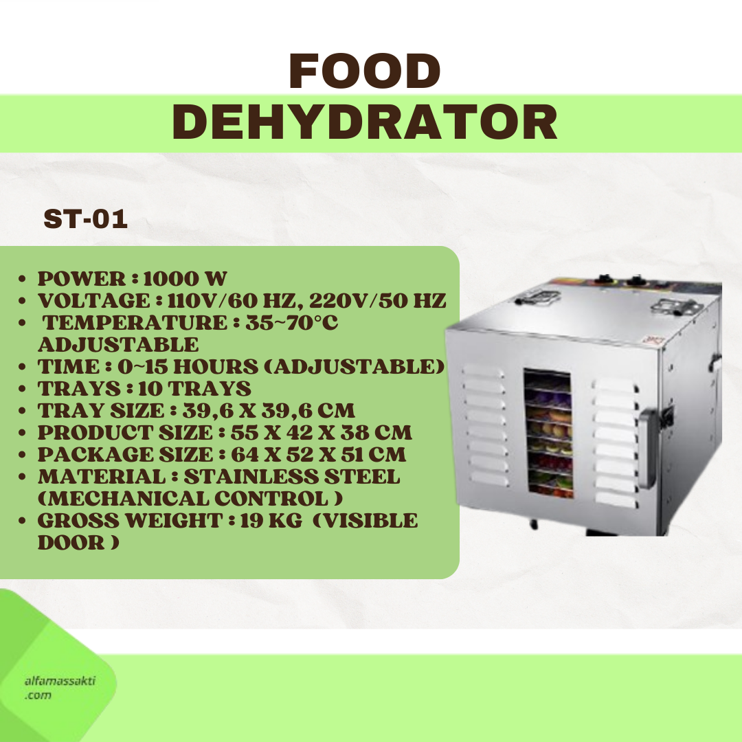 FOOD DEHYDRATOR ( ST-01 / ST-03 ) - Gambar 2