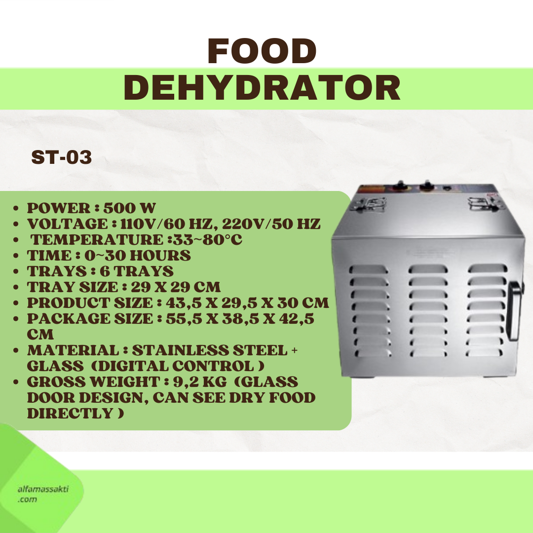 FOOD DEHYDRATOR ( ST-01 / ST-03 ) - Gambar 3