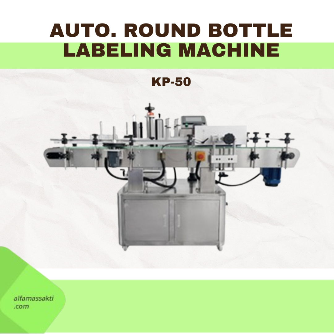 AUTO. ROUND BOTTLE LABELING MACHINE (KP-50)