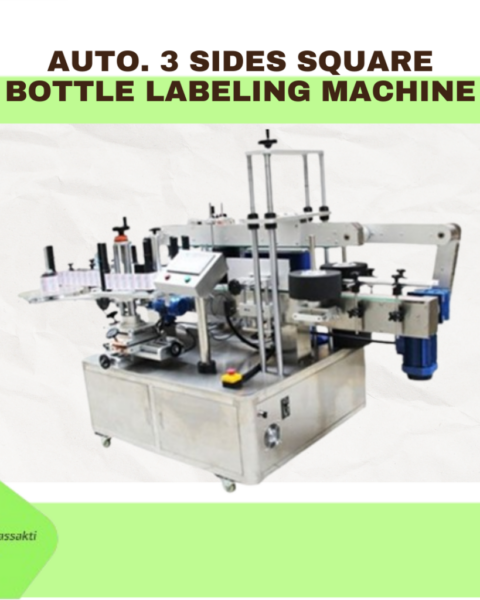 AUTO. 3 SIDES SQUARE BOTTLE LABELING MACHINE